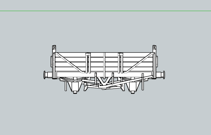 (image for) LSWR 4 Plank Open Goods Wagon d1309 (5 Pack)